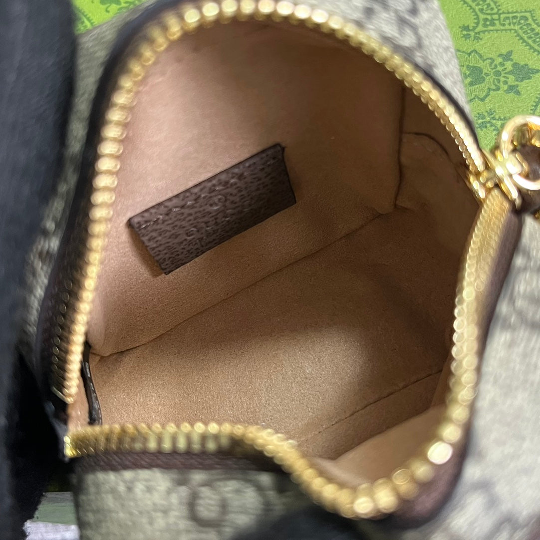 SAC GG SUPERMINI 3 BOÎTES EN TOILE BEIGE