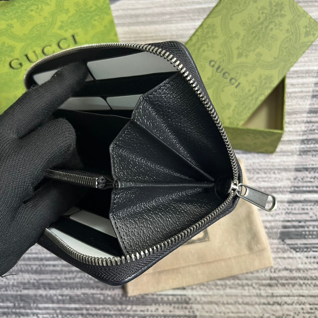 GG LONG WALLET 19 EN TOILE NOIRE