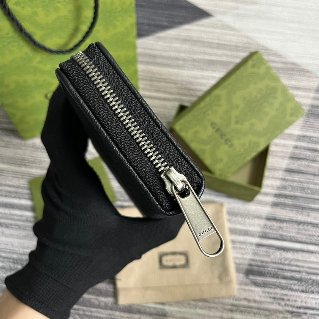 GG LONG WALLET 19 EN TOILE NOIRE