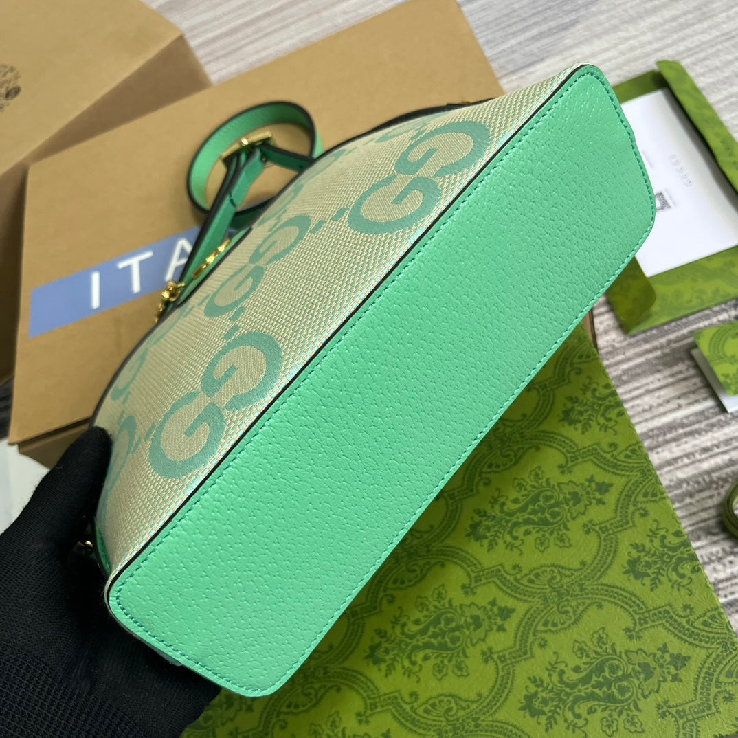 OPHIDIA GRANDE POCHETTE COSMETIQUE 24 CM TOILE MONOGRAMME BEIGE VERT