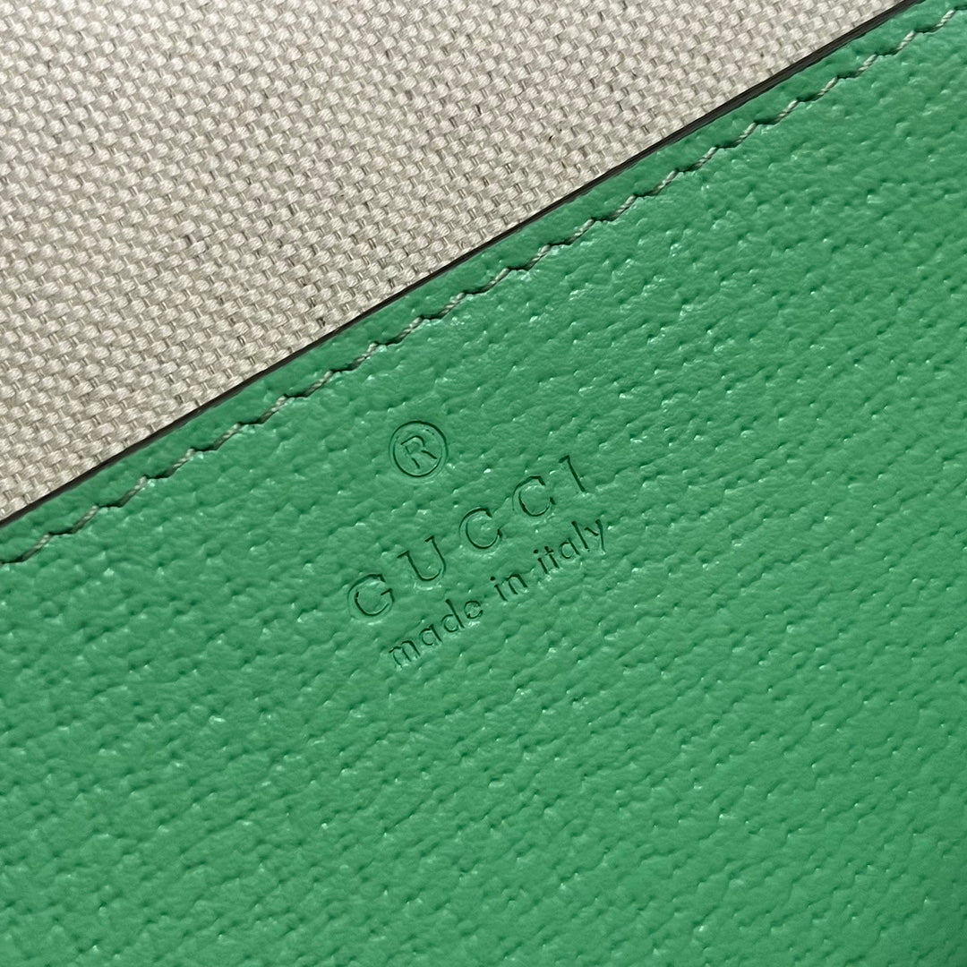 OPHIDIA GRANDE POCHETTE COSMETIQUE 24 CM TOILE MONOGRAMME BEIGE VERT