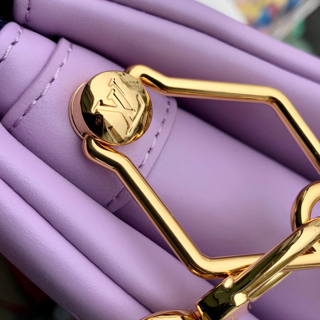COUSSIN PM 26CM PURPLE MONOGRAM EMPREINTE CALFSKIN