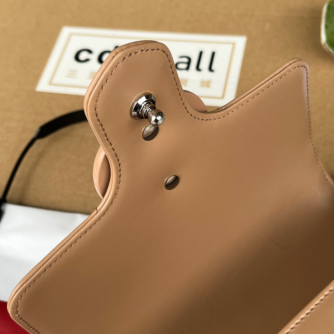 GG MARMONT MINI 18CM TOUT CUIR DE VEAU BEIGE
