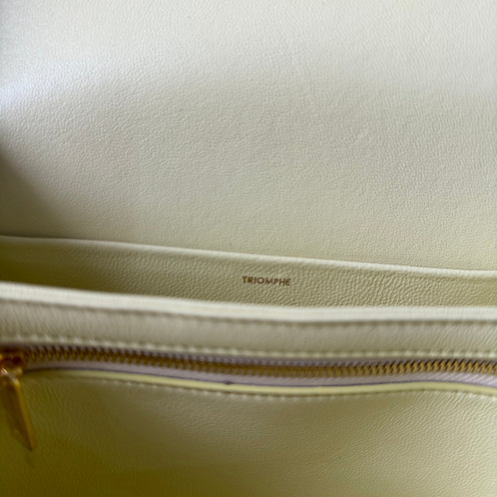 CLASSIQUE TRIOMPHE 22 LIME CALFSKIN GOLD HARDWARE