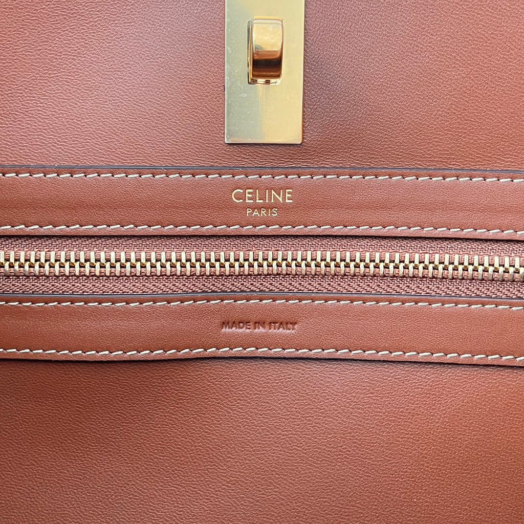 CABAS 16 37CM ​​CUIR DE VEAU TAN