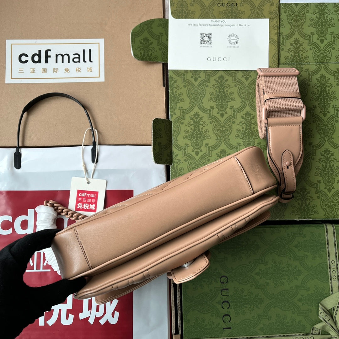 GG MARMONT 26CM TOUT CUIR DE VEAU BEIGE