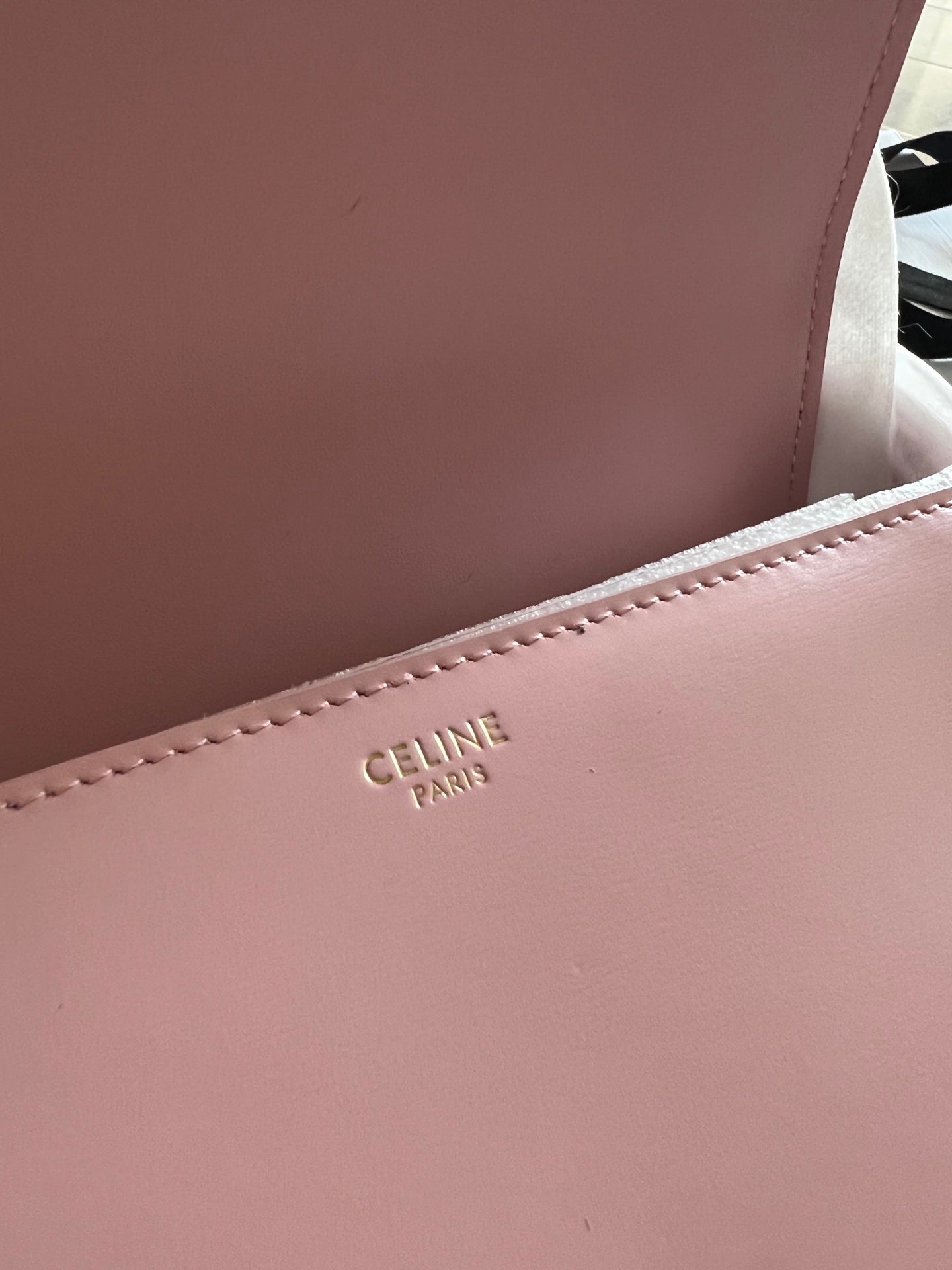 TEEN TRIOMPHE 18 CUIR DE VEAU ROSE ACIER DORÉ