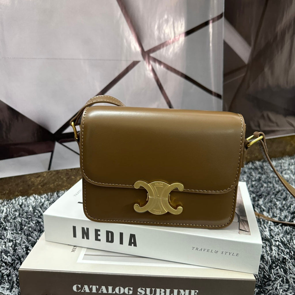 TRIPHOME TEEN 18 CUIR DE VACHE MARRON CARAMEL
