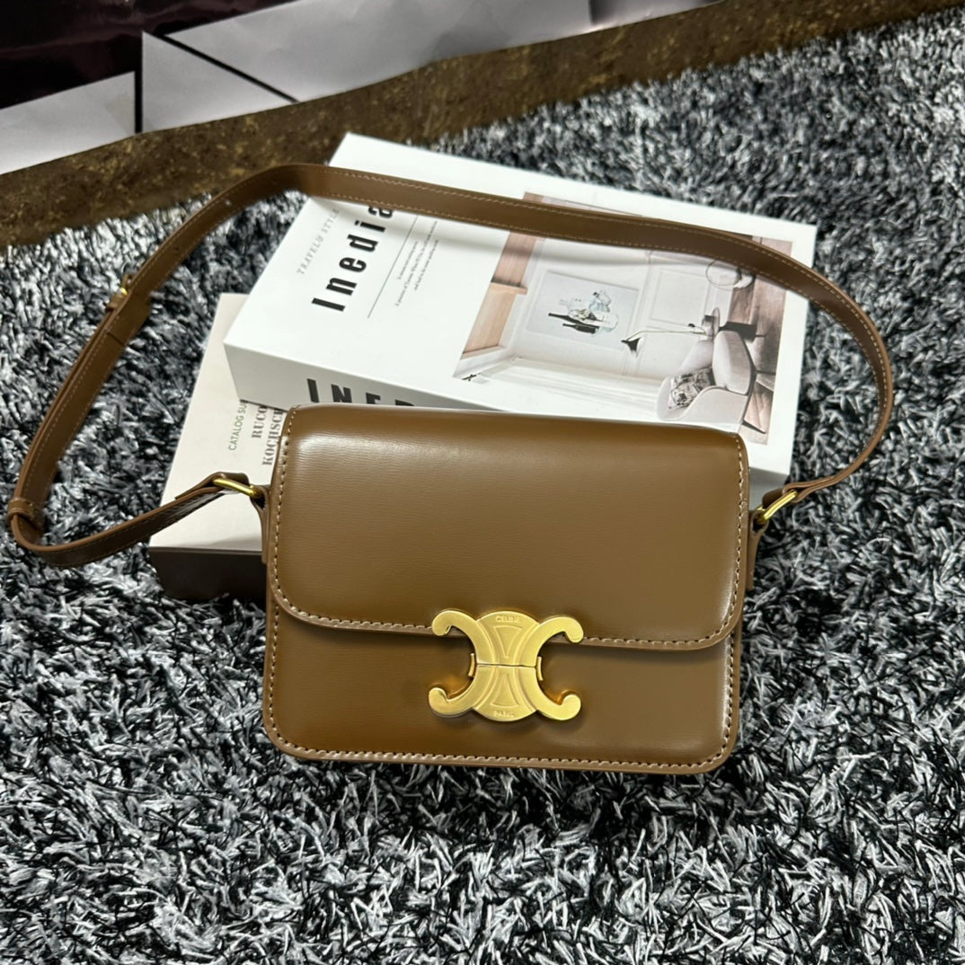 TRIPHOME TEEN 18 CUIR DE VACHE MARRON CARAMEL