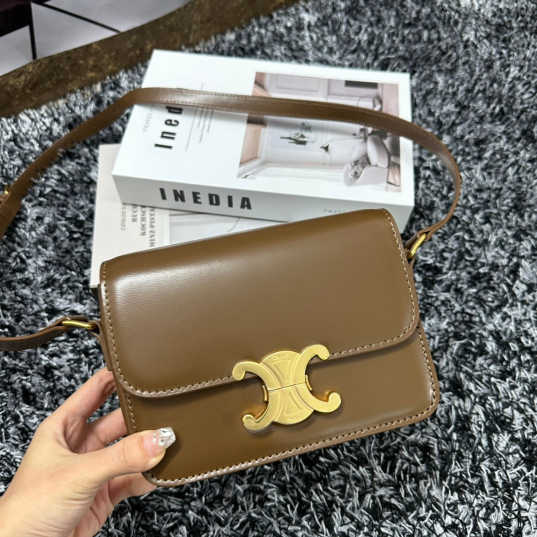 TRIPHOME TEEN 18 CUIR DE VACHE MARRON CARAMEL