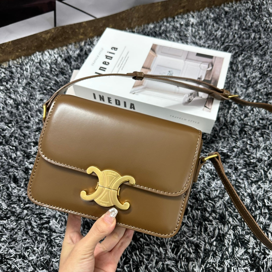 TRIPHOME TEEN 18 CUIR DE VACHE MARRON CARAMEL