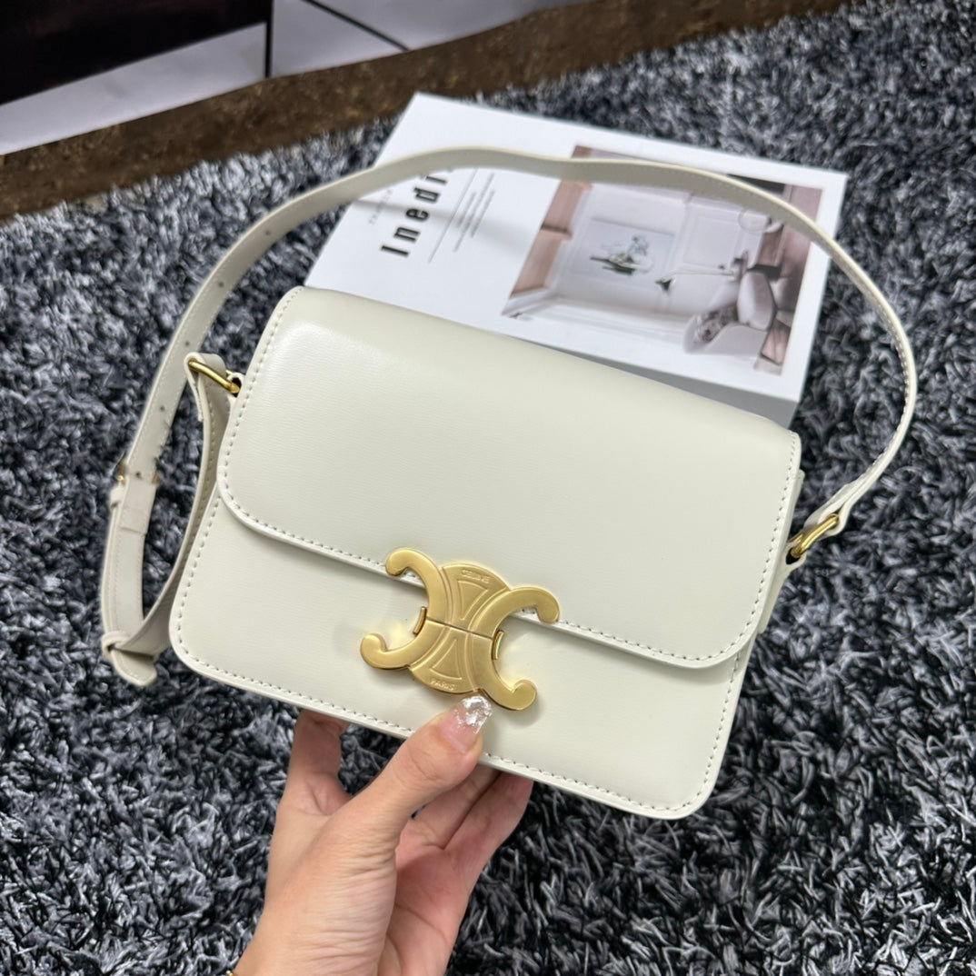TRIPHOME TEEN 18 CUIR DE VACHE BLANC