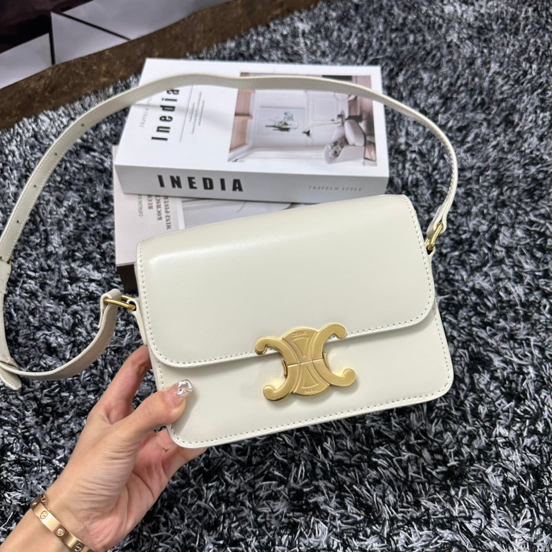TRIPHOME TEEN 18 CUIR DE VACHE BLANC