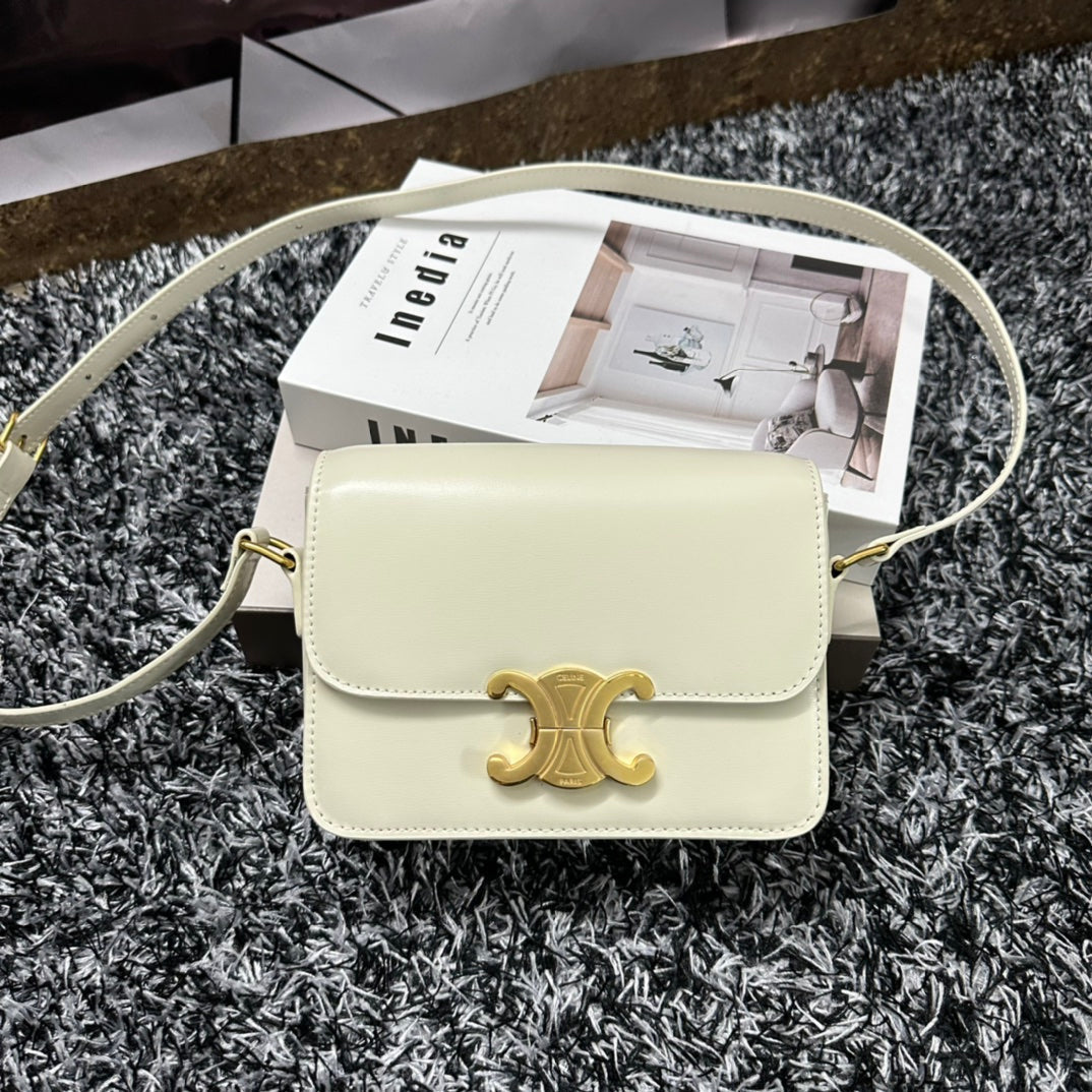 TRIPHOME TEEN 18 CUIR DE VACHE BLANC