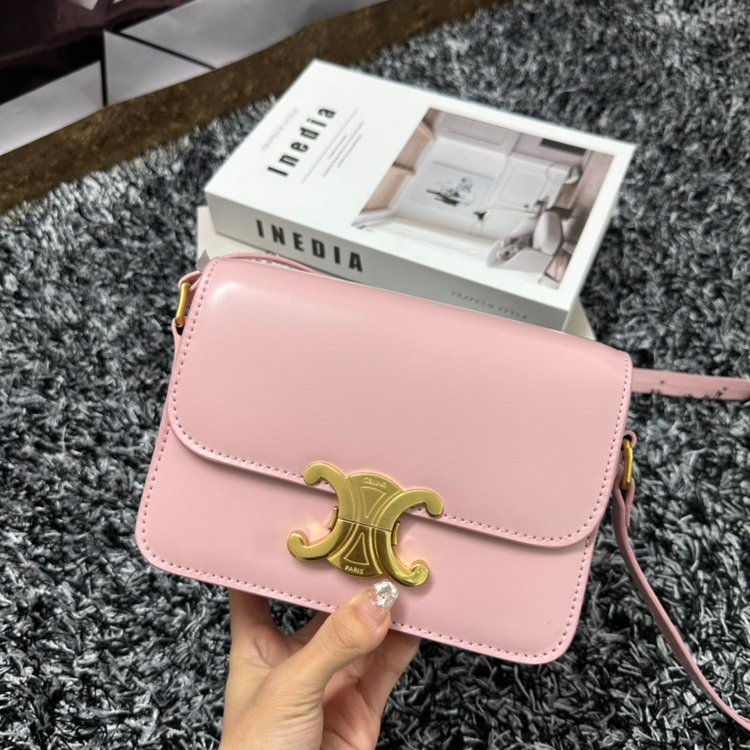 TRIPHOME TEEN 18 ROSE PASTEL CUIR DE VACHE