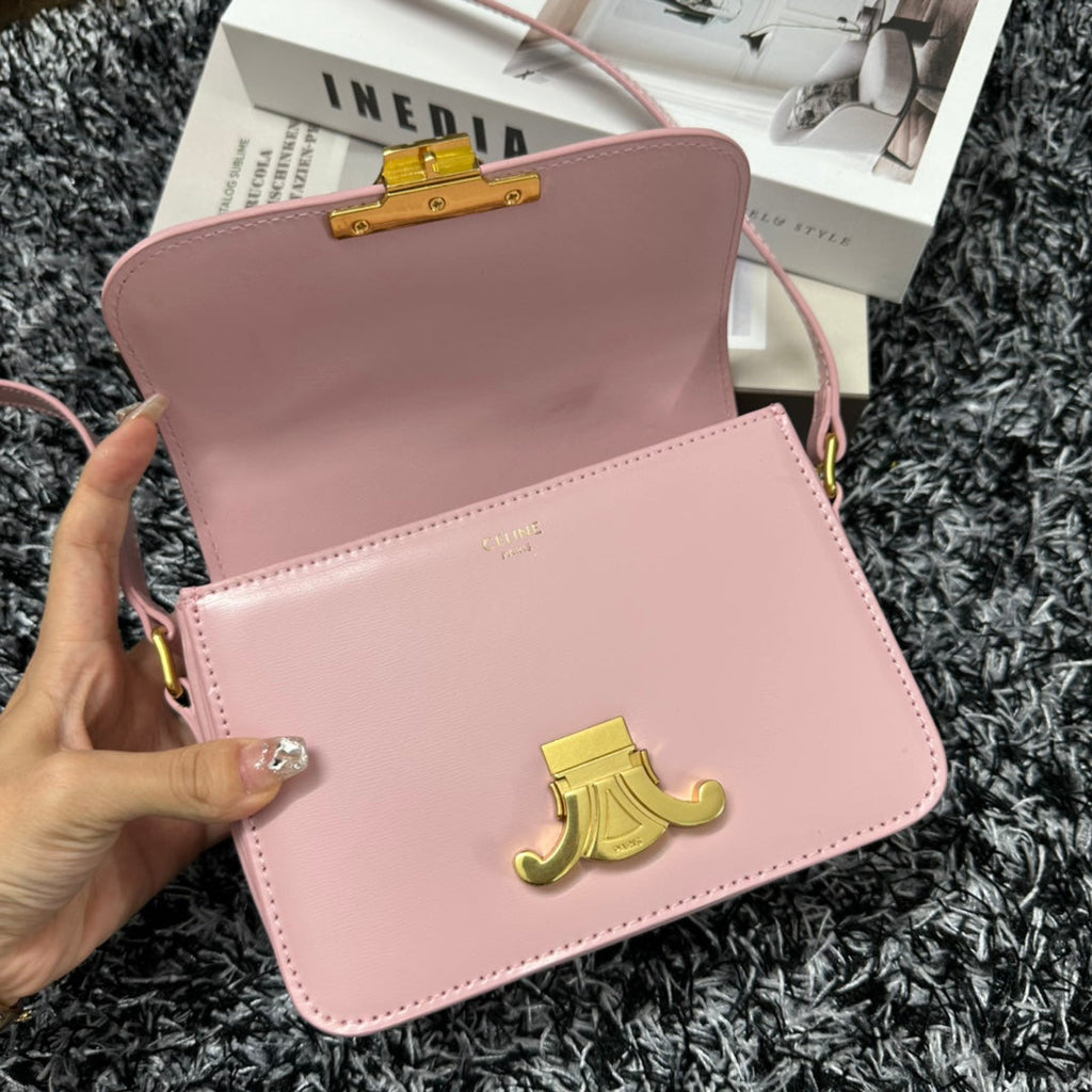 TRIPHOME TEEN 18 ROSE PASTEL CUIR DE VACHE