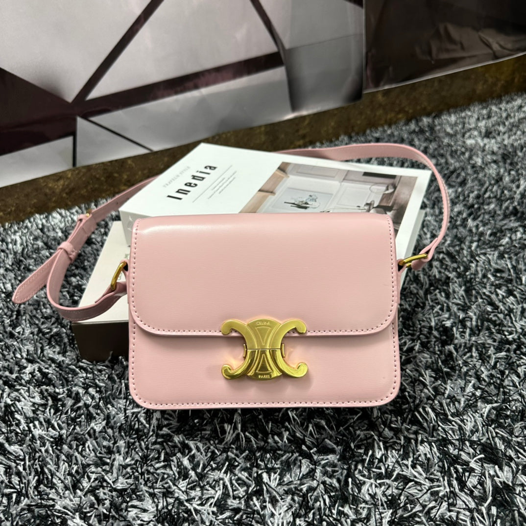 TRIPHOME TEEN 18 ROSE PASTEL CUIR DE VACHE