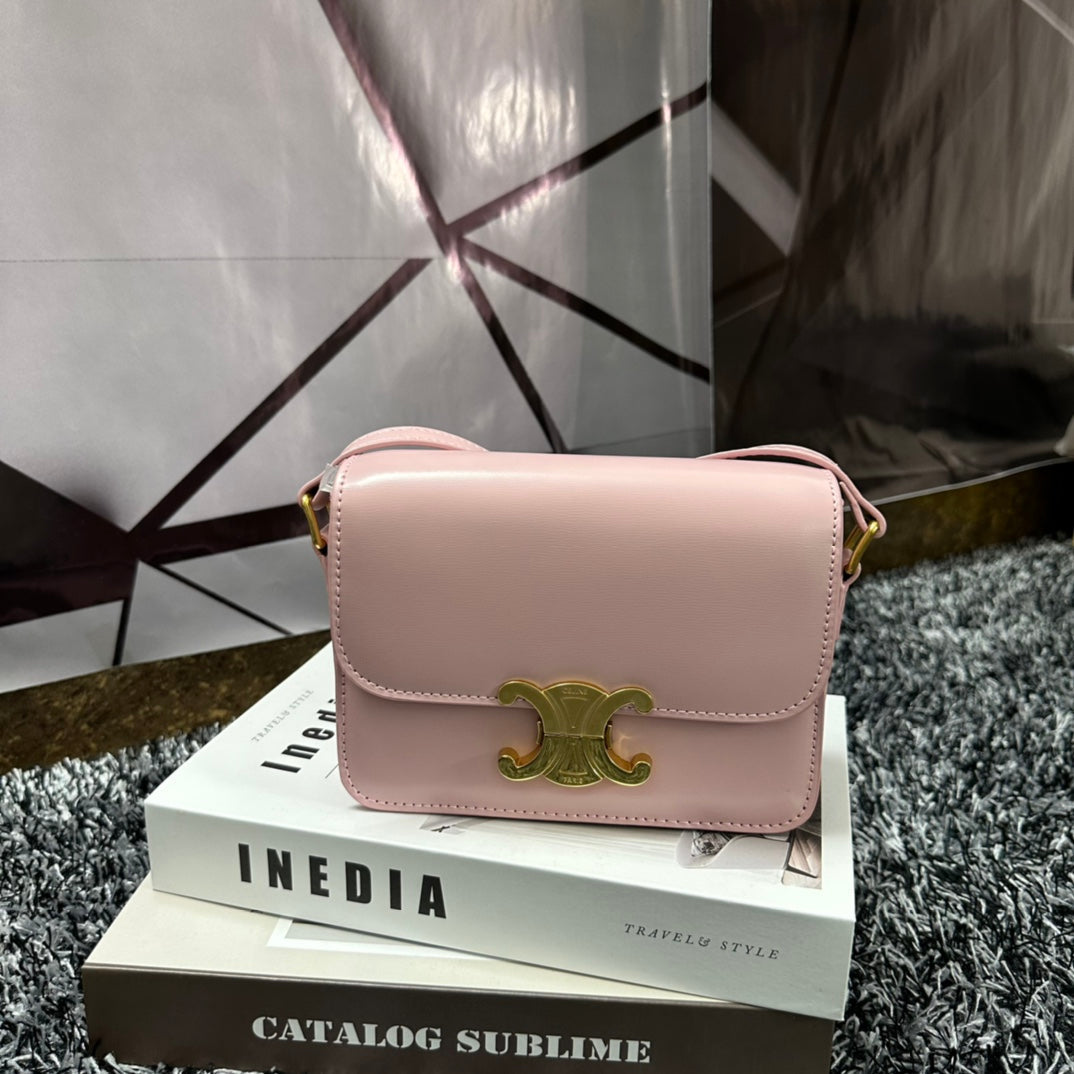 TRIPHOME TEEN 18 ROSE PASTEL CUIR DE VACHE