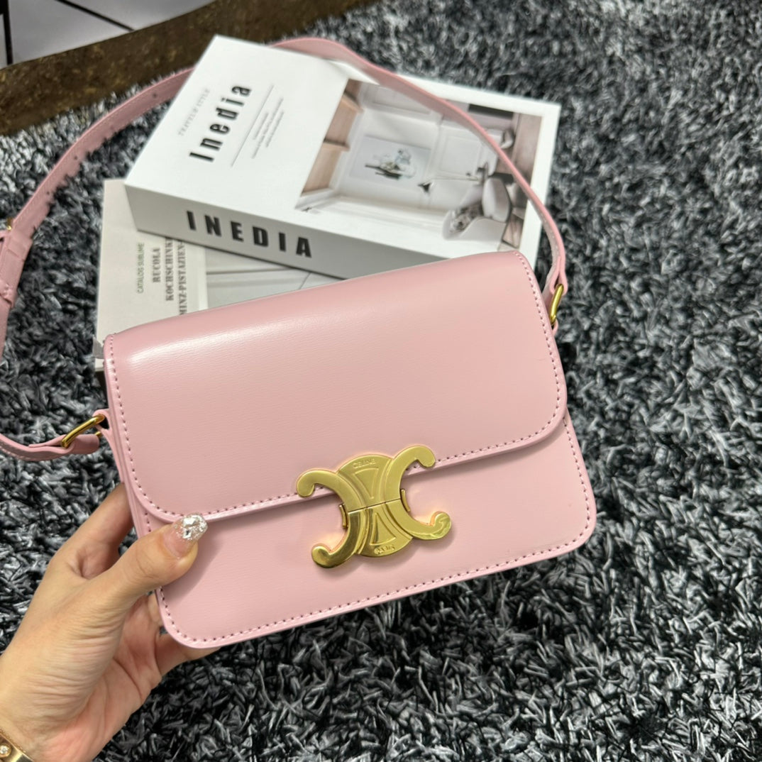 TRIPHOME TEEN 18 ROSE PASTEL CUIR DE VACHE