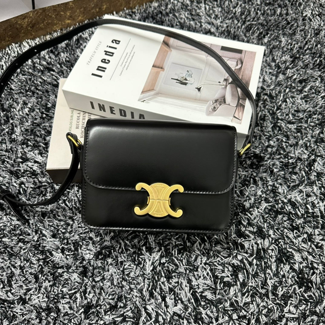 TRIPHOME TEEN 18 CUIR DE VACHE NOIR