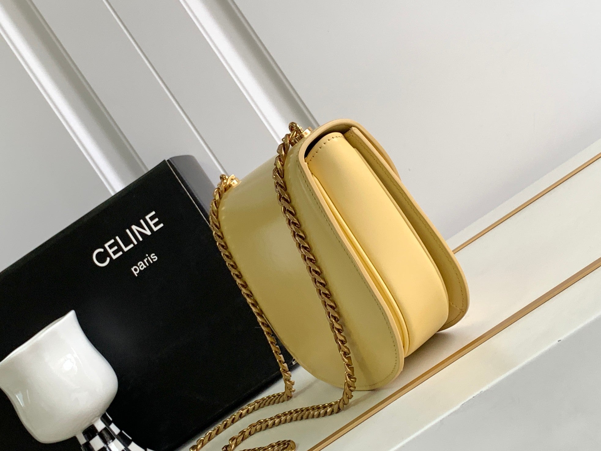 TEEN BESACE TRIOMPHE 18,5 CUIR DE VEAU LIME
