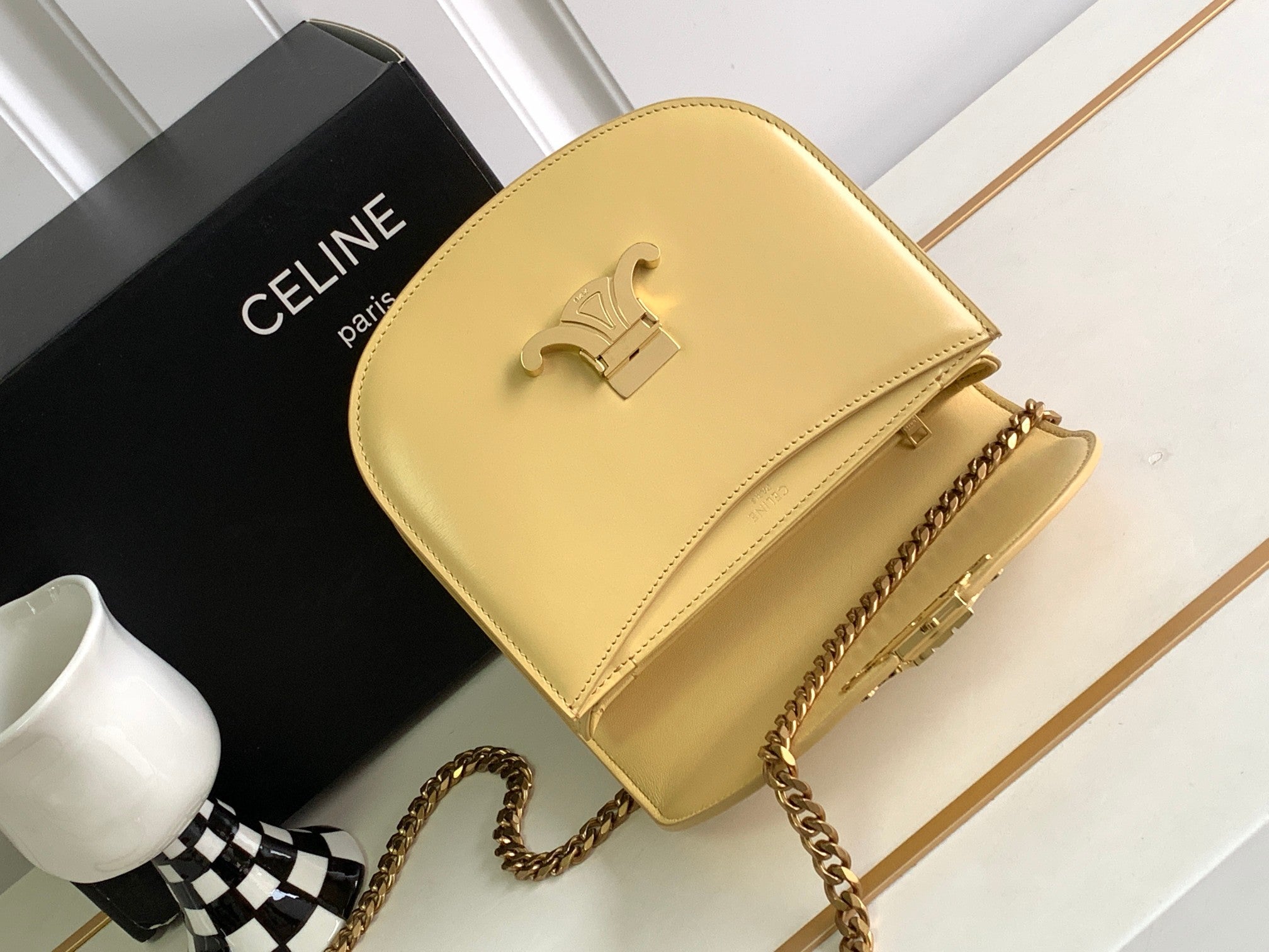 TEEN BESACE TRIOMPHE 18,5 CUIR DE VEAU LIME