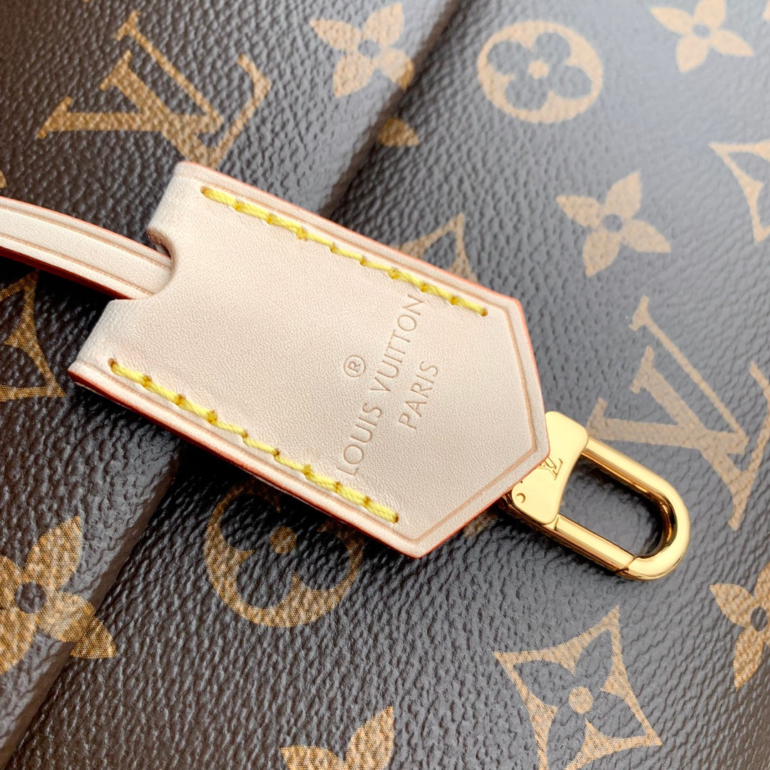 CLUNY MINI 20 EN TOILE MONOGRAMME MARRON