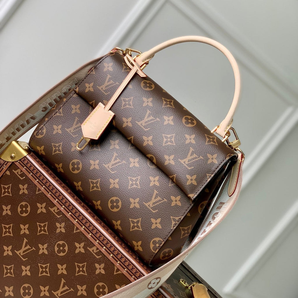 CLUNY BB 28 EN TOILE MONOGRAMME MARRON