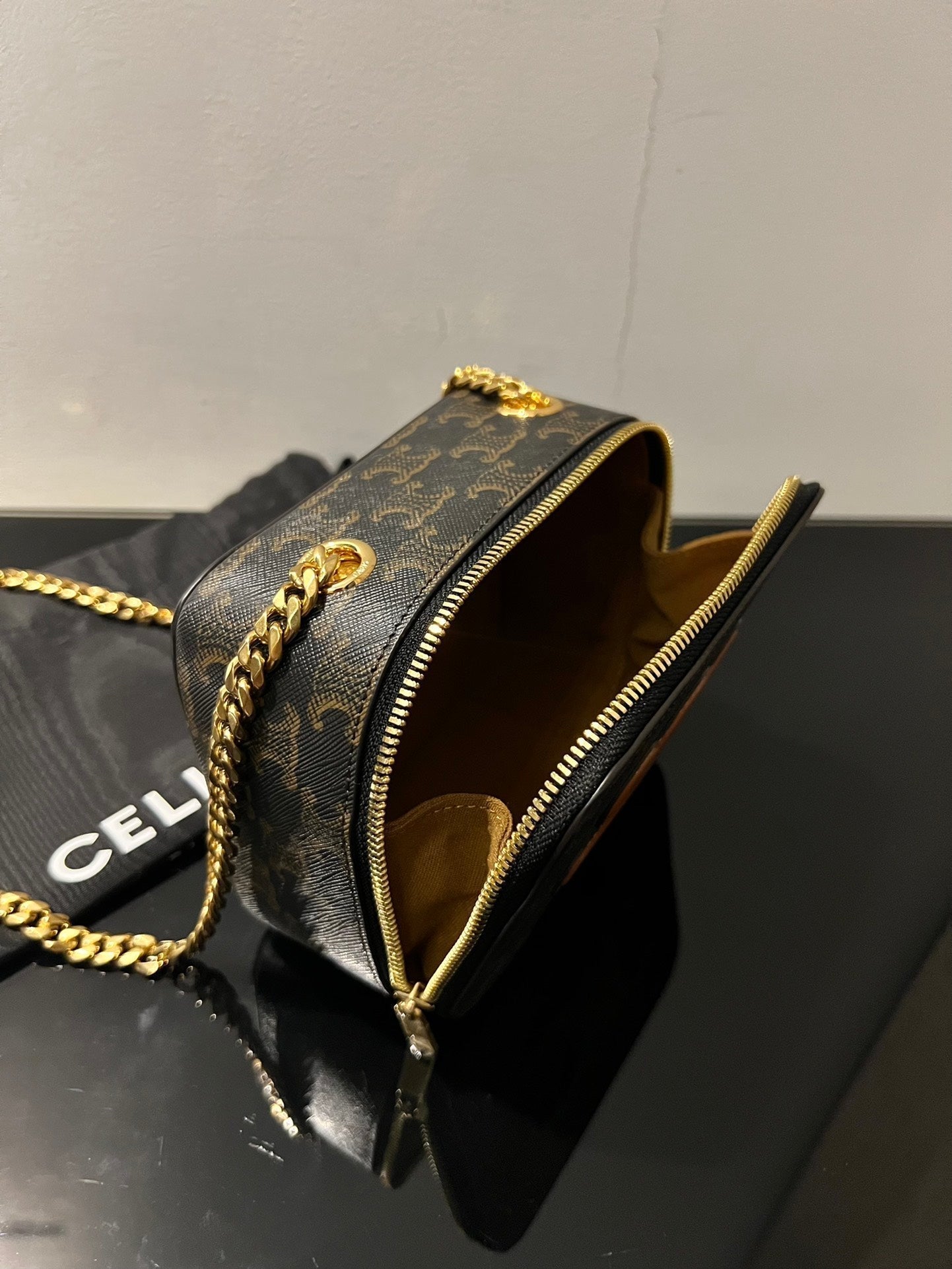COFFRET TRIPHOME 16 EN CUIR DE VEAU IMPRIMÉ
