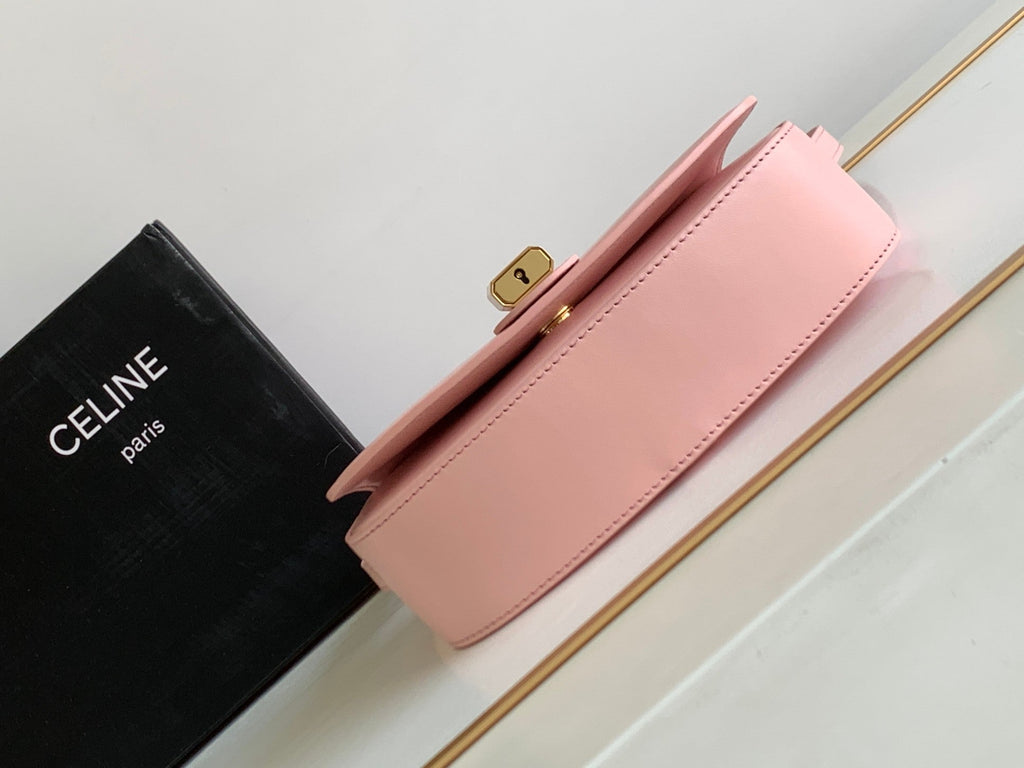 MINI POCHETTE TABOU 18 CUIR DE VEAU ROSE SAKURA