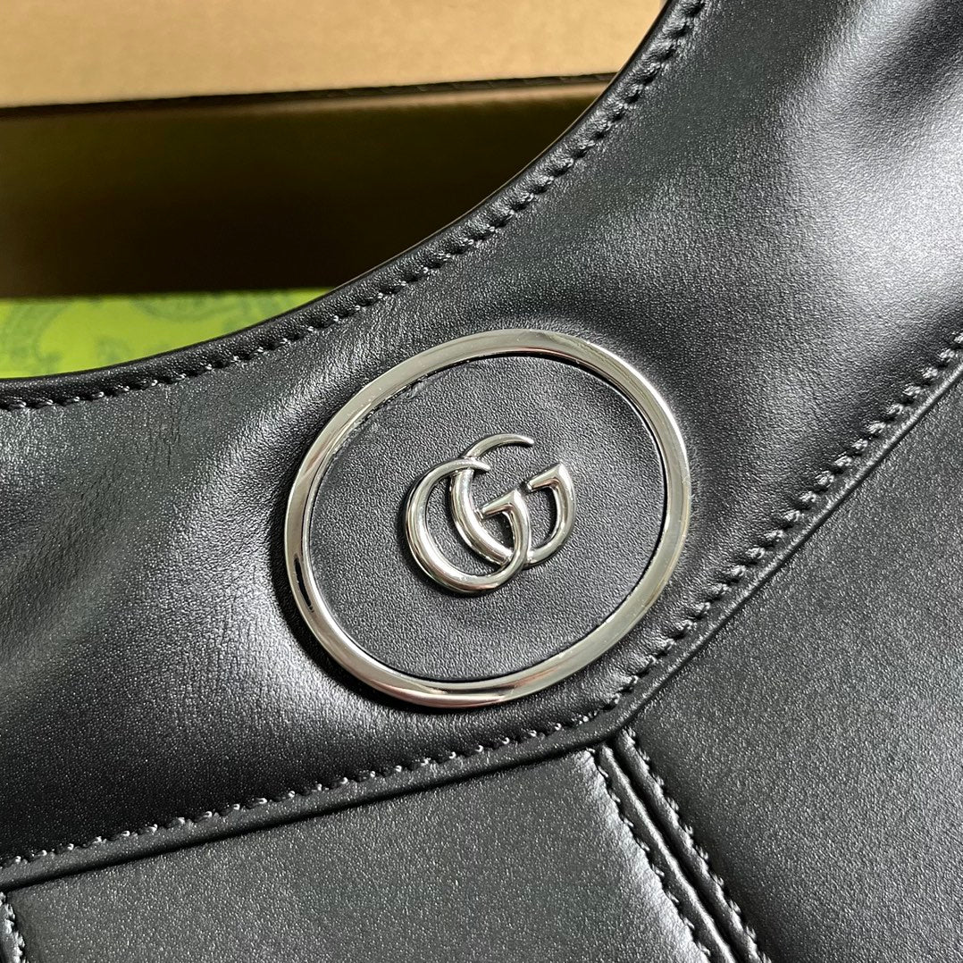 SAC CABAS GG PETIT 28 EN CUIR DE VEAU NOIR