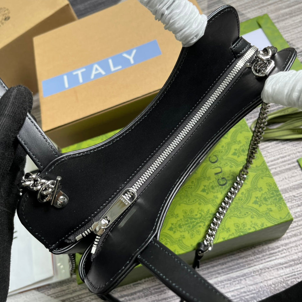 SAC CABAS GG PETIT 28 EN CUIR DE VEAU NOIR