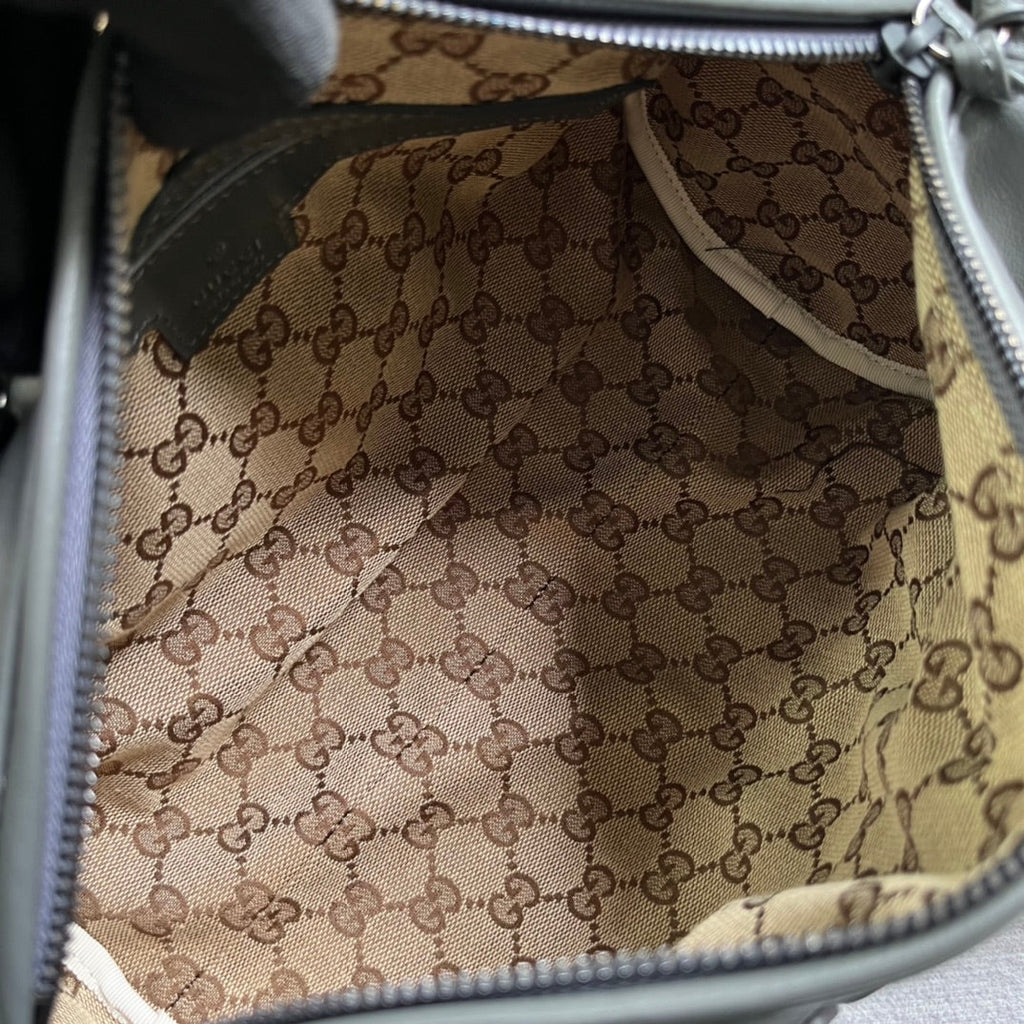 SAC DE VOYAGE GG PETIT 28 EN CUIR DE VEAU SOLIDE NOIR