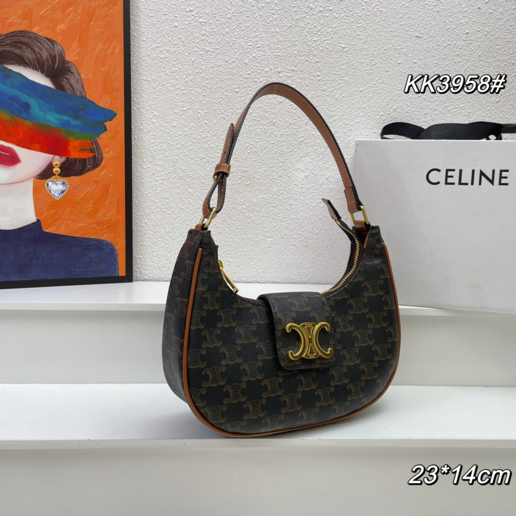 23 SAC EN CUIR DE VEAU MOTIF NOIR