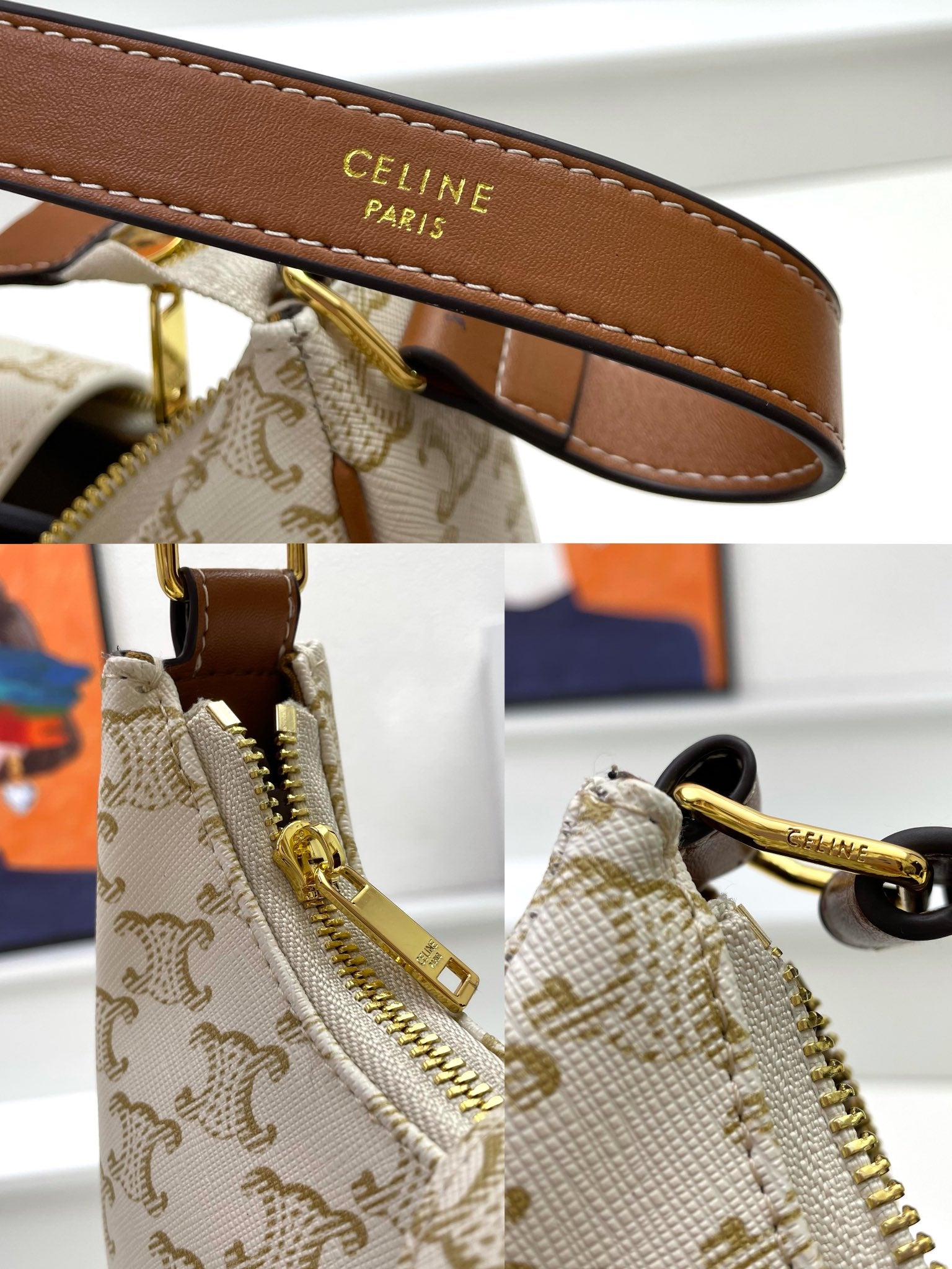 23 SAC EN CUIR DE VEAU BLANC CARO