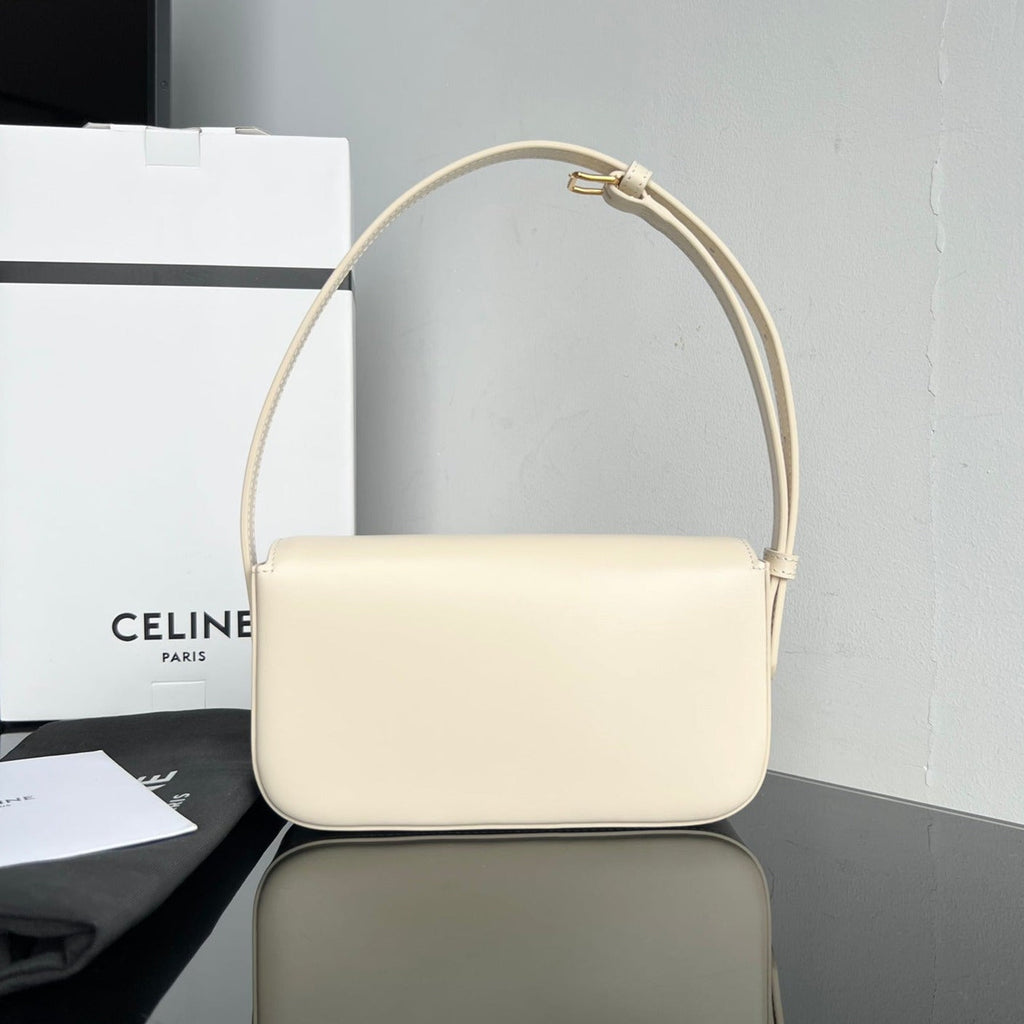 TRIOMPHE 20 CUIR DE VEAU BLANC CRÈME