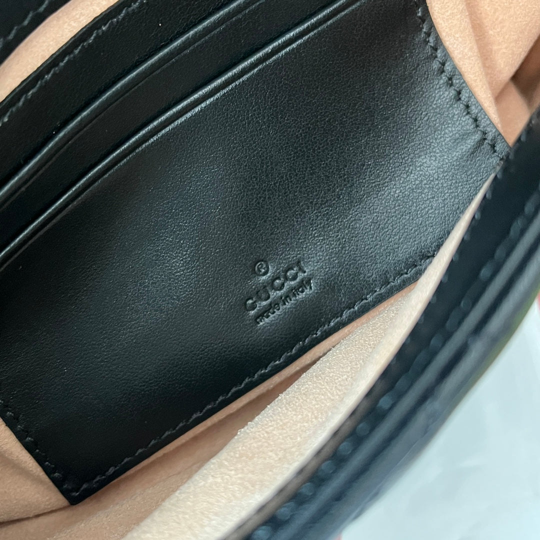 GG MARMONT 21CM CUIR DE VEAU NOIR QUINCAILLERIE DORÉ
