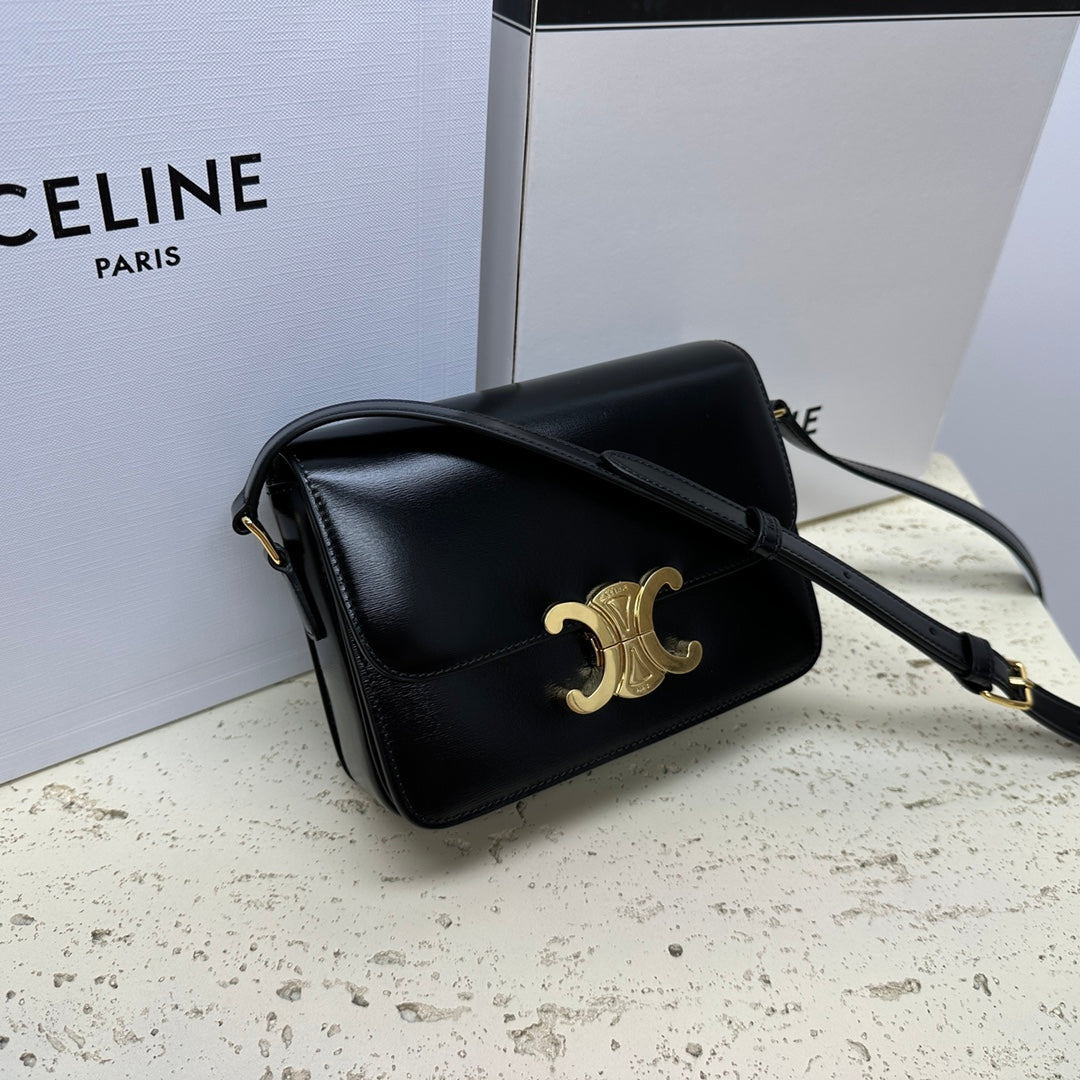 TEEN TRIOMPHE 18 NOIR CLAFSKIN ACIER DORÉ