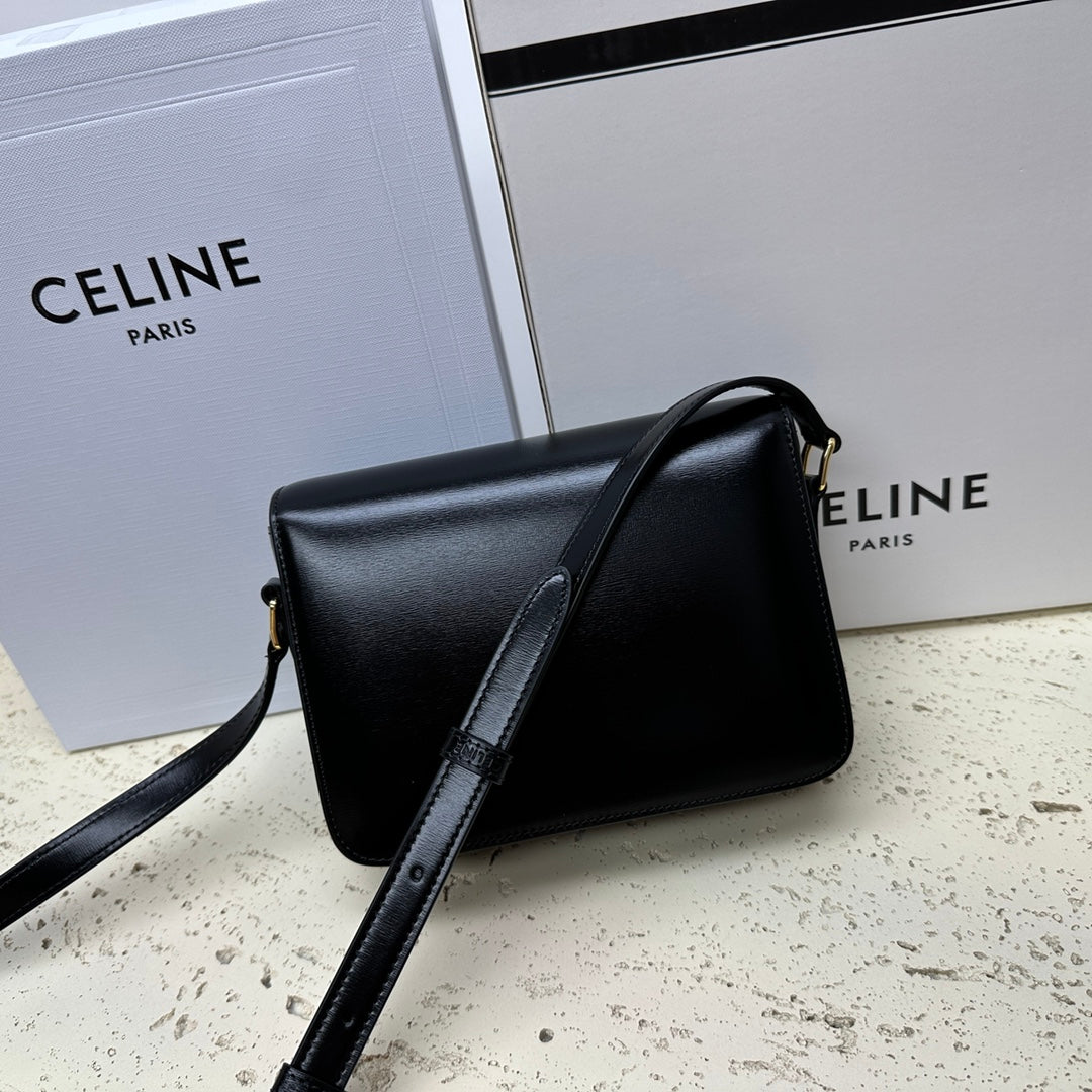 TEEN TRIOMPHE 18 NOIR CLAFSKIN ACIER DORÉ