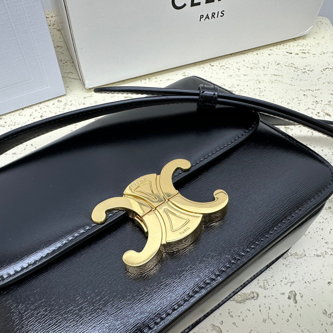 TEEN TRIOMPHE 18 NOIR CLAFSKIN ACIER DORÉ