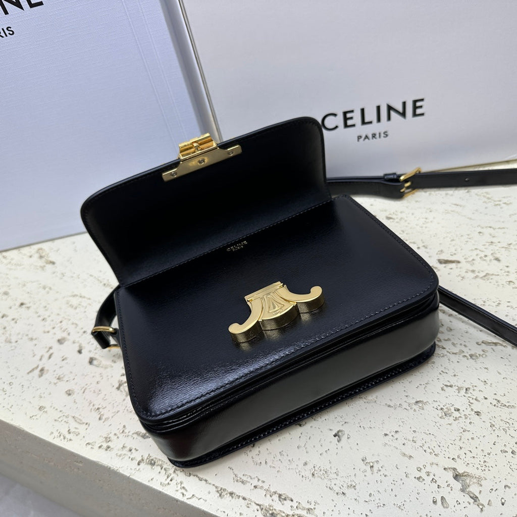 TEEN TRIOMPHE 18 NOIR CLAFSKIN ACIER DORÉ