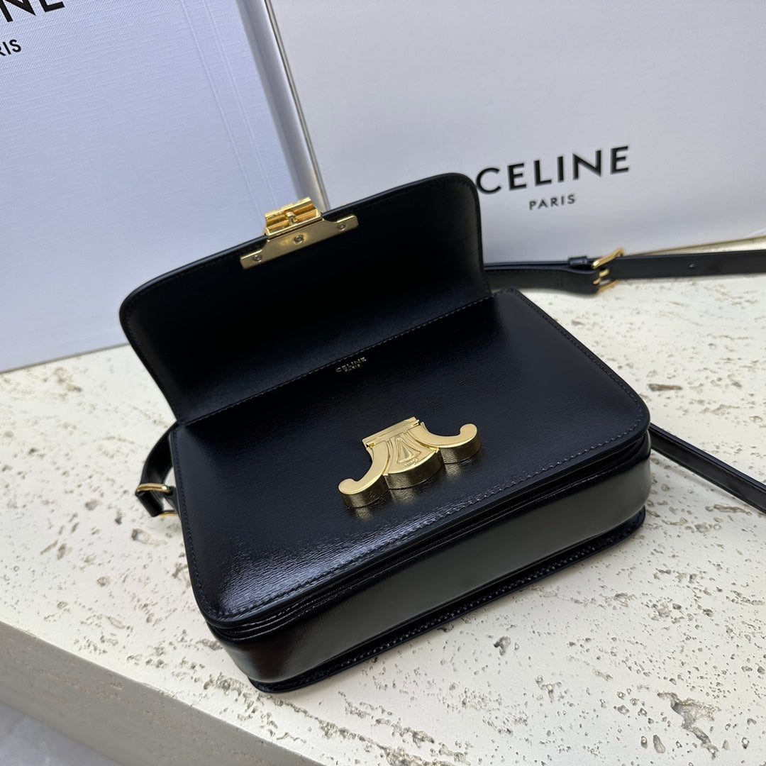 TEEN TRIOMPHE 18 NOIR CLAFSKIN ACIER DORÉ