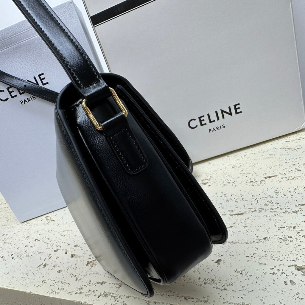 TEEN TRIOMPHE 18 NOIR CLAFSKIN ACIER DORÉ