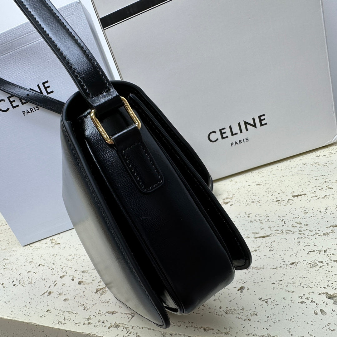 TEEN TRIOMPHE 18 NOIR CLAFSKIN ACIER DORÉ