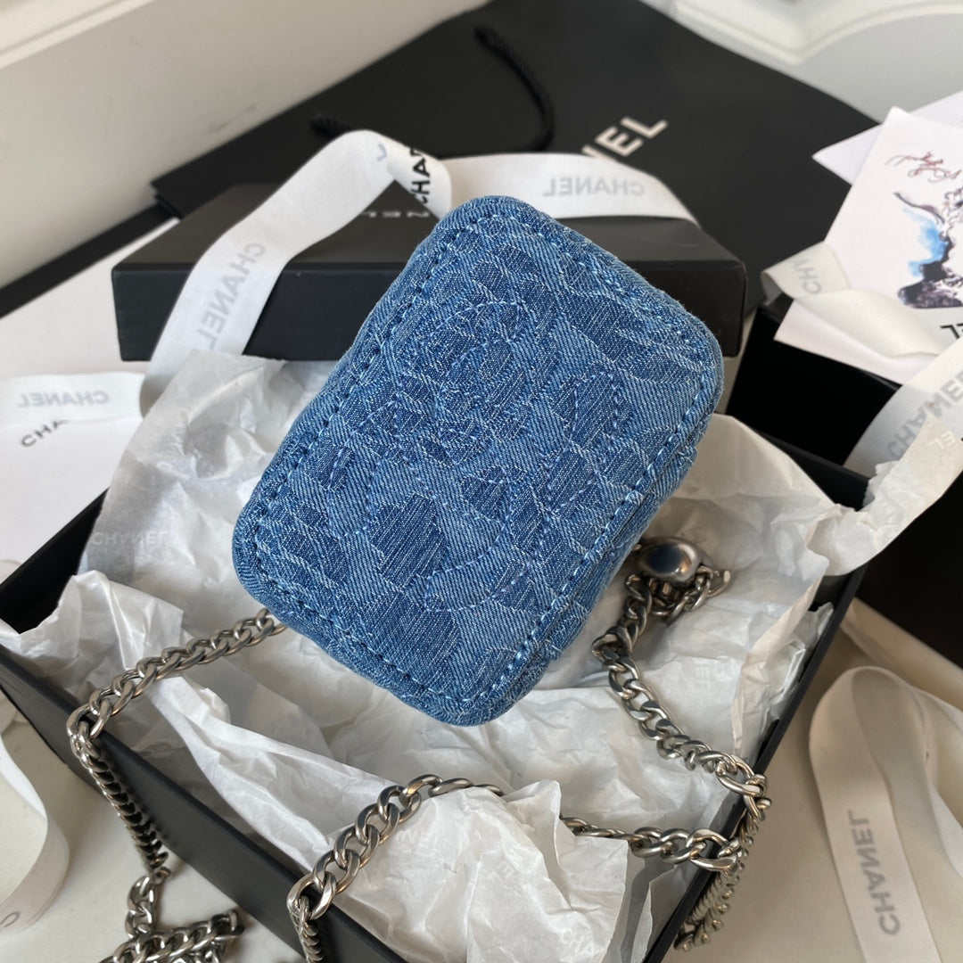 23P VANITY 11CM DENIM SILVER HARDWARE