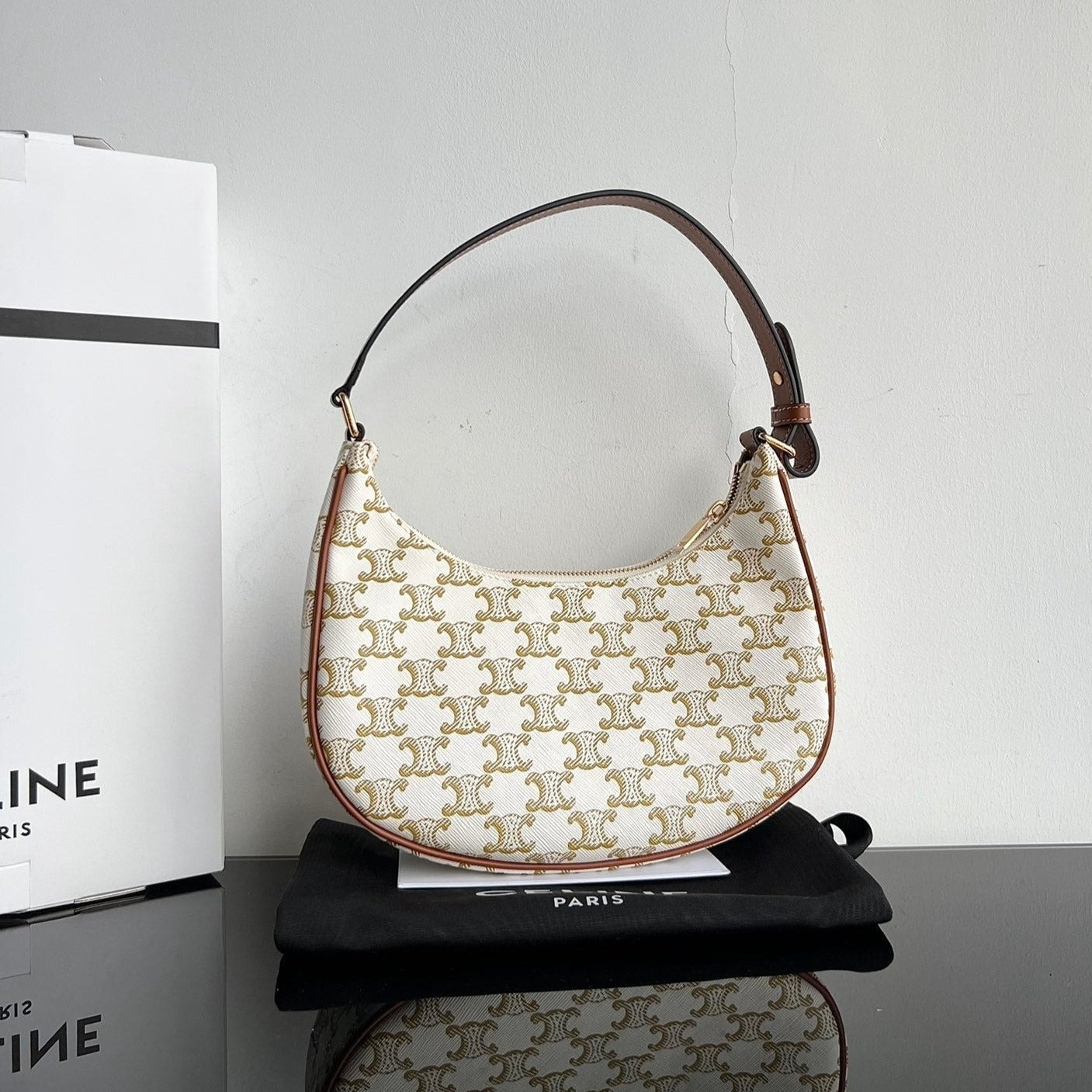 TRIPHOME 23 CUIR DE VACHE BLANC CARO