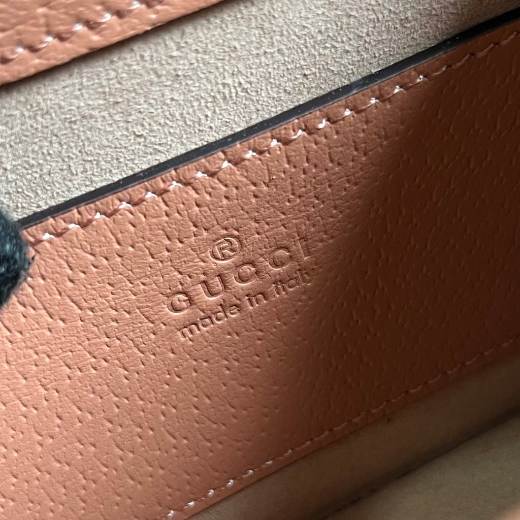 SAC À MAIN GG OPHIDIA MINI 17 EN TOILE ROSE CLAIR