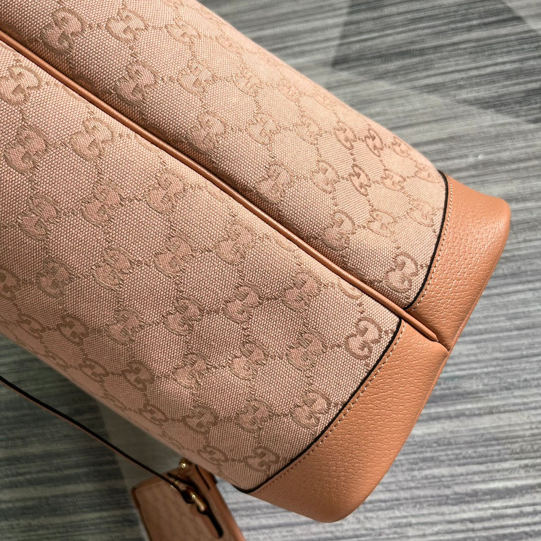 Grand sac fourre-tout GG OPHIDIA 40 en toile rose clair