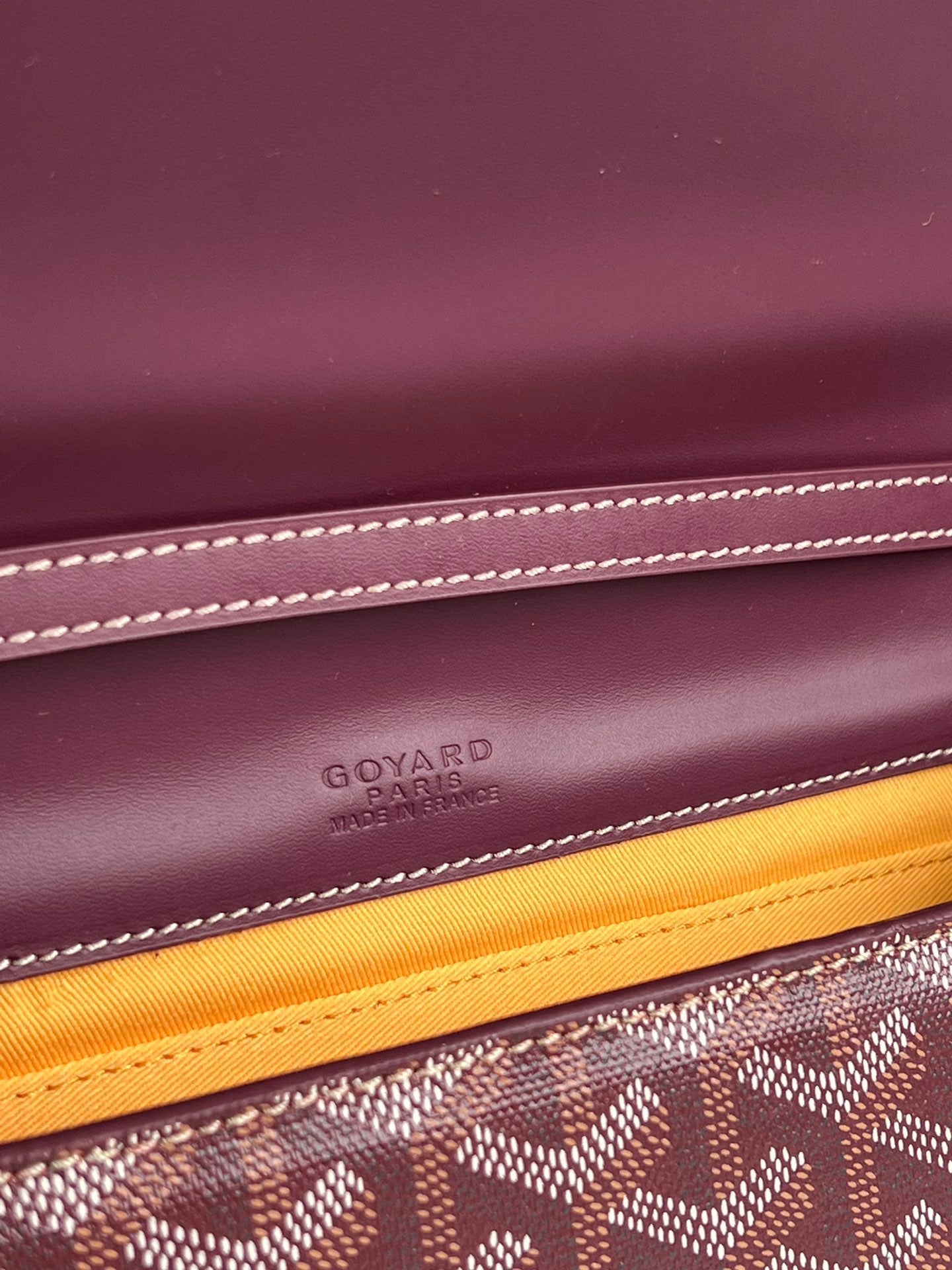 POCHETTE MONTE-CARLO PM 25 EN TOILE GOYARDINE VIN ROUGE