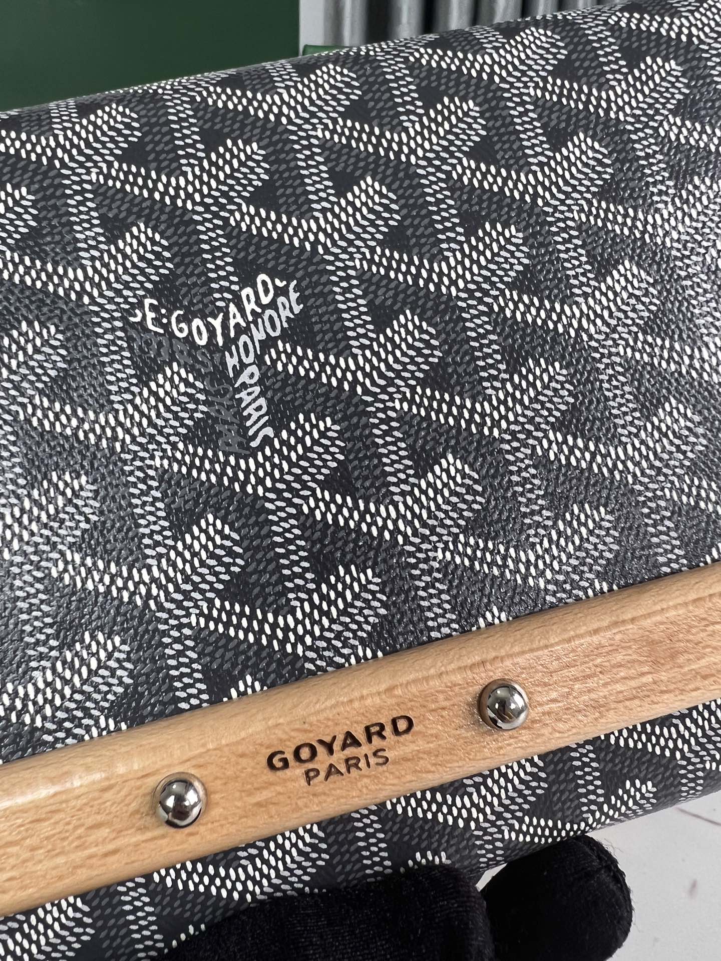 POCHETTE MONTE-CARLO PM 25 EN TOILE GOYARDINE GRIS
